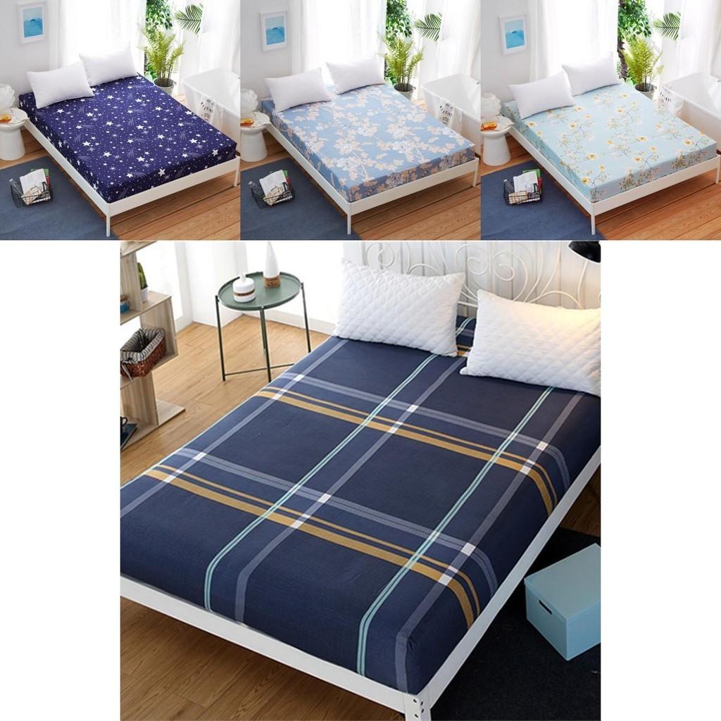 Роскошная простыня на резинке с цветочным принтом размеров Твин, Фул, Квин, Кинг для максимального комфорта