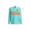 Performance Logo Print Long Sleeve Polo Shirt Men Tops Acid-Green GP0894
