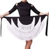Tassel Skirt Latin Dance Adult Women Irregular Dance Dress