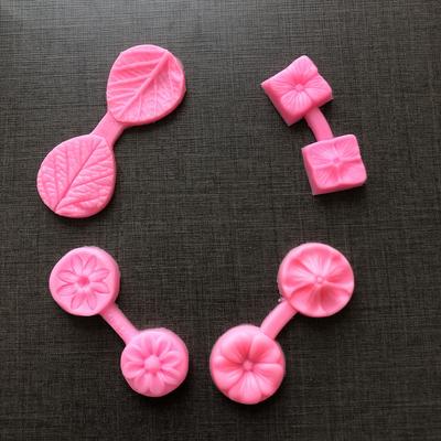 Лист Цветок Рельефные Печати Замороженная Помадка Силиконовые Формы для Шоколада Изделия из Искусства Торты Десерты Декоративные Формы Выпечка Кондитерские Изделия Формы