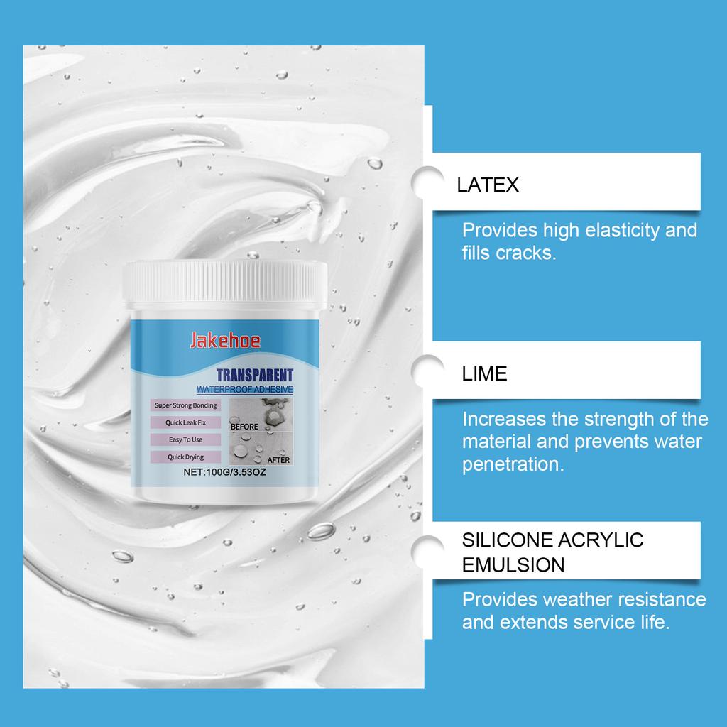 Professional Waterproof Sealant Transparent Coating for Roof Wall Home Construction Leak Repair
