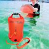 Swim Buoy Float and Drybag Highly Visible for Triathletes Rafting Lifeguards