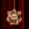 Christmas Hanging Ornaments Set Snowflake Tree Ornament, Acrylic Holiday Decor Gift for Home Window Fireplace Display, Festival Party Supplies