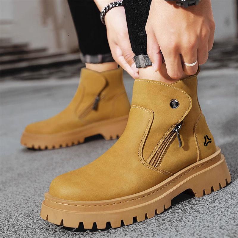 High-top Work Boots - New Style - Spring and Autumn Men's Casual Shoes - Leisure Boots