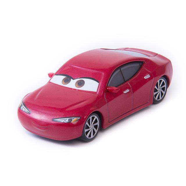 non-toxic Children Car Pixar Cars 3 Lightning McQueen Toys Jackson Storm The King Mater 1:55 Diecast Metal Alloy Model Car Kid Gift