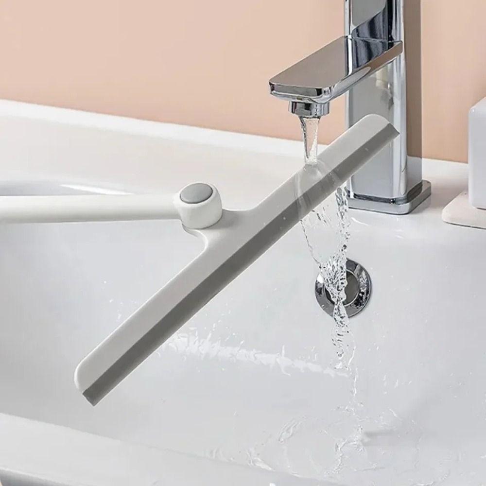 Новый ПП 360-градусный скребок для душа ТПР Белый Скребок для зеркала Очиститель для ванной Комнатная уборка