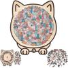 Brain Burning Cat-shaped Jigsaw Animal Puzzle Unique Irregular Puzzle  Birthday Xmas Gifts