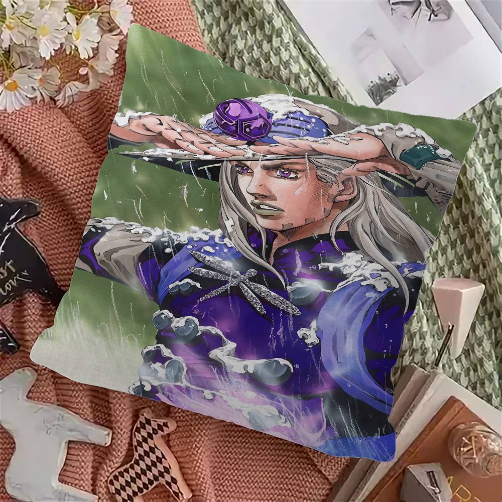 Аниме Jojo Bizarre Adventure Ретро Кленовый Дизайн Наволочка Счастливый Осенний Урожай Декор Праздничный Декорати Наволочка