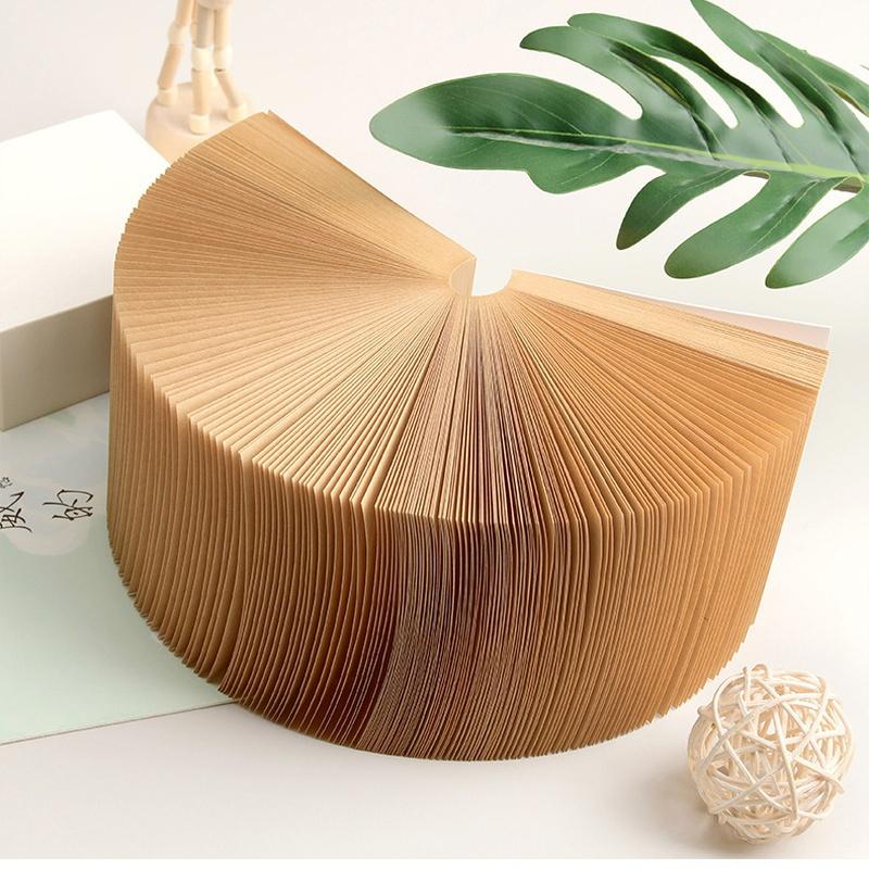 400 листов крафтовой бумаги стикер простой однотонный блок для заметок N-кратная паста утолщенный мемо стикер канцелярские товары офисные аксессуары LS