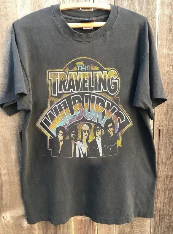 Футболка унисекс The Traveling Wilburys Band Country Music Charcoal S-5XL