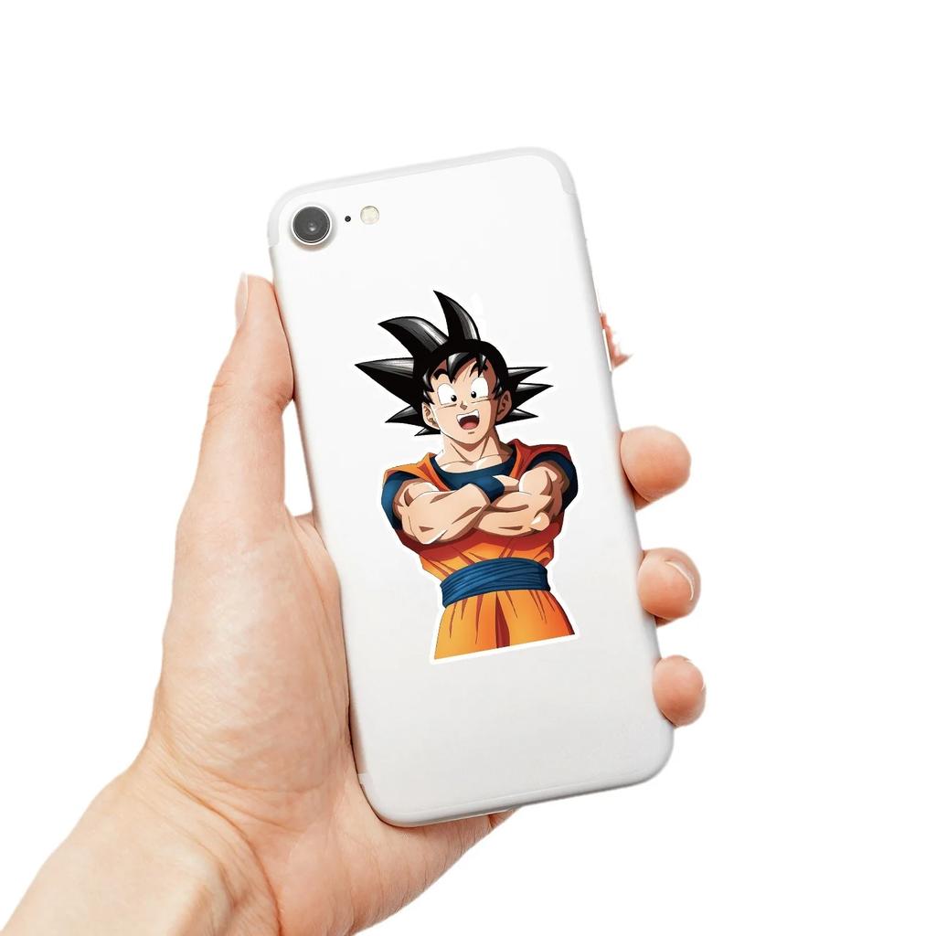 50 шт. Наклейки Аниме Dragon Ball Супер Сайян Сон Гоку Мультяшные Наклейки Водонепроницаемые Крутые Наклейки для Ноутбука DIY Классическая Детская Игрушка