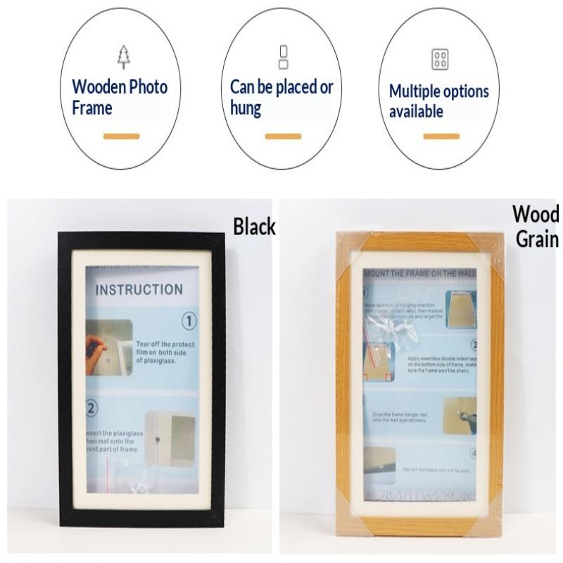 Ids Art Frames, Front Opening Kids Artwork Frames Changeable, White Artwork Display Storage Frame For Wall, Holds 50 Pcs, For 3D