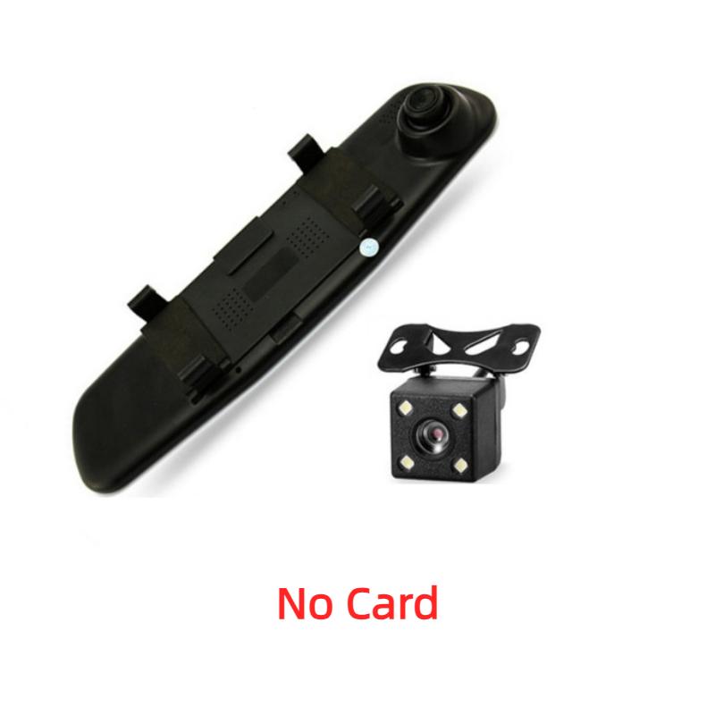 Rearview Mirror Driving Recorder, Dual Lens 4.19 Inch Car Monitoring, 1080P Front and Rear Dual Recording Recorder