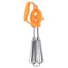 Egg Beater Stainless Steel Plastic Hand Crank Autorotation Effort Saving Manual Hand Mixer for Home Kitchen Cooking