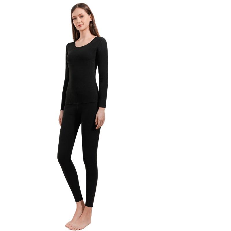 Женское термобелье Зимняя одежда Бесшовное толстое двухслойное теплое нижнее белье Женские термобелье Костюмы и комплекты
