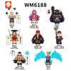Wm6187 Wm6188 Пиратский конструктор Фигурка Мелкие Частицы Собранная кукла Игрушка Сумка