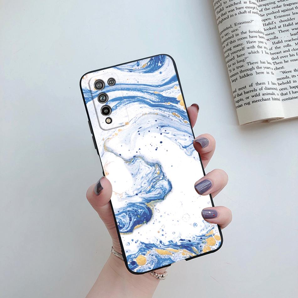 For Huawei Honor 10X Lite Case DNN-LX9 Cute Cartoon Flowers Cover For Honor10X Lite Honor 10 X 10X Lite Phone Cases Soft Bumper