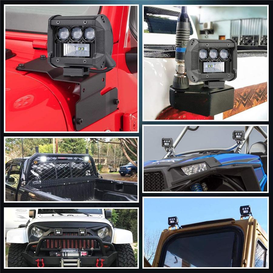 2 шт. 4'' 160 Вт 16000 лм CREE светодиодная световая балка Четырехрядная Точечный Заливной луч Кубики Рабочий свет