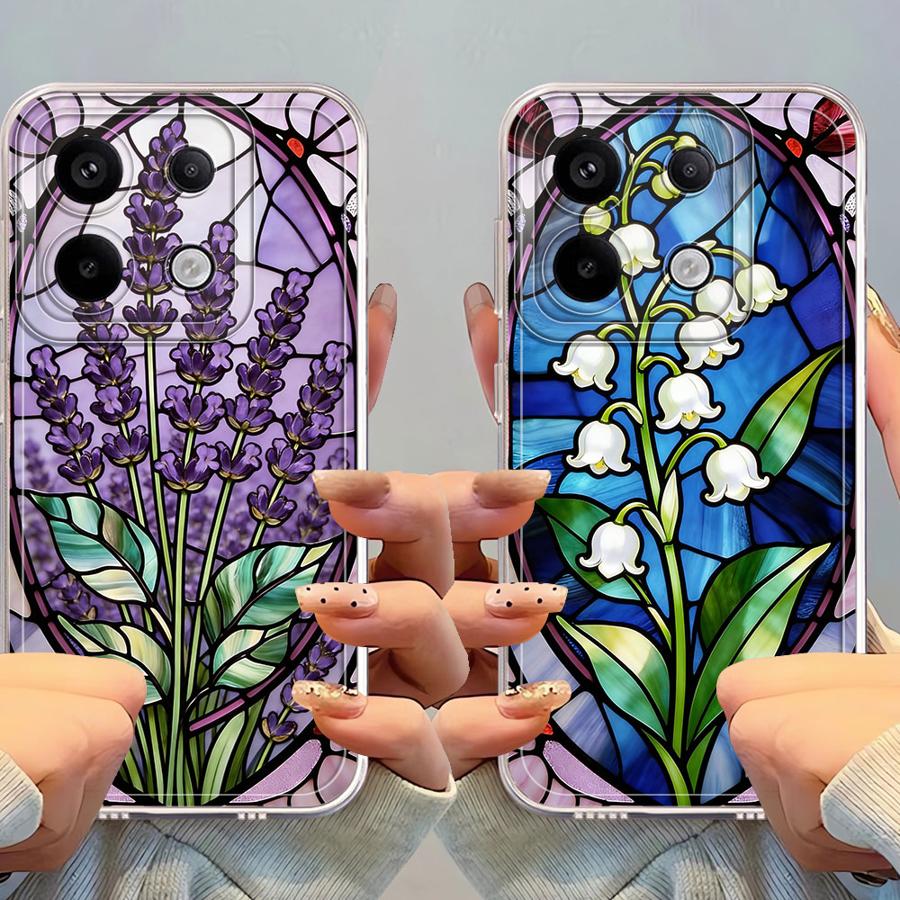 Soft Phone Cover Case for Xiaomi Redmi Note 14 Pro Plus 12 11S Note 13 14C 10S A4 9 10 11 13C 12S Colorful Window Flowers