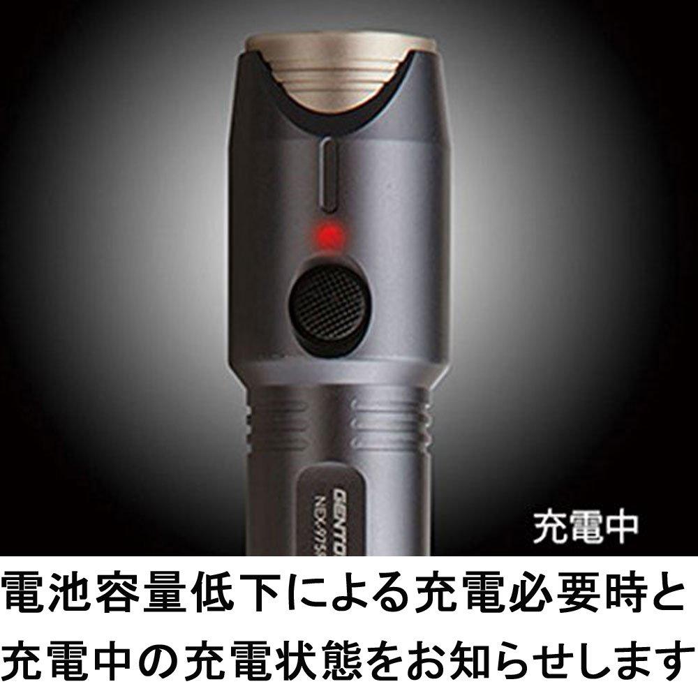 GENTOS USB Rechargeable Flashlight NEXERA 130 Practical Lighting for 3 [Brightness Lumens, Hours] NEX-971R
