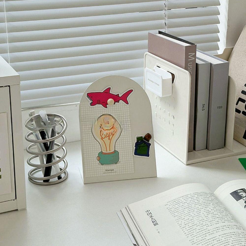 Vertical Storage Board Large Capacity Magnetic Photo Frame Note Board  Office Home Desktop Ornament