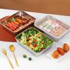 Thickened Square Plate Stainless Steel Rectangular Food Storage Pan With Lid Commercial Dish Tray Freshing Lunch Box Container
