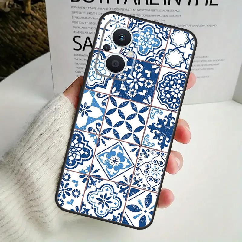 Moroccan Pattern Case For OPPO Reno 11F 10 Pro 4 5 6 7 8 Lite 4Z 5Z 8T OPPO Find X6 X5 Pro X2 X3 Neo Cover