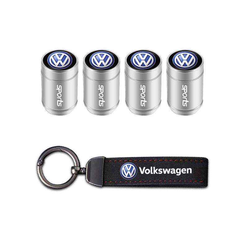 Car Tire Wheel Valve Caps Cover/Car Key Chain Ring Keychain For VW Golf Tiguan Jetta Passat T5 Polo Touran GTI Caddy Transporter zq2