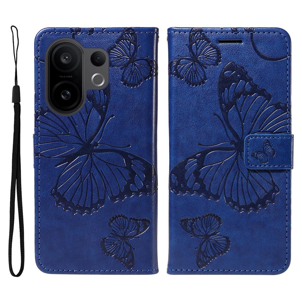 For vivo S30 Pro mini 5G Wallet Case Floral Butterfly Imprint Leather Phone Cover Stand