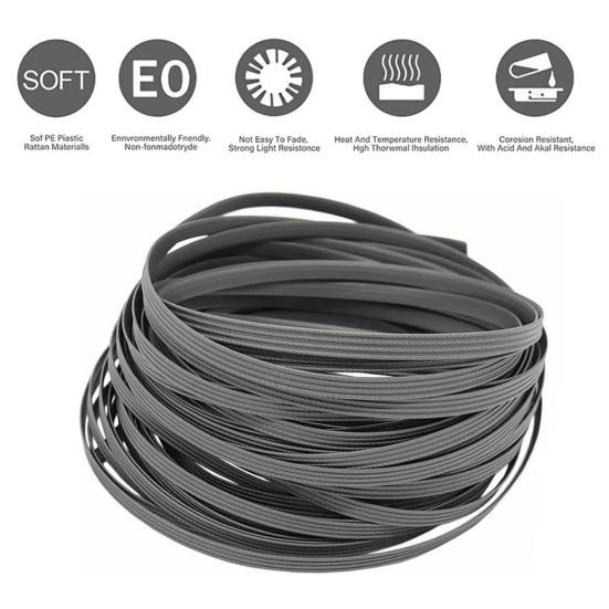 Wicker Repair Supplies Synthetic Embossing Rattan Fix Kit High-strength UV Resistant Waterproof Rattan Fix Wicker