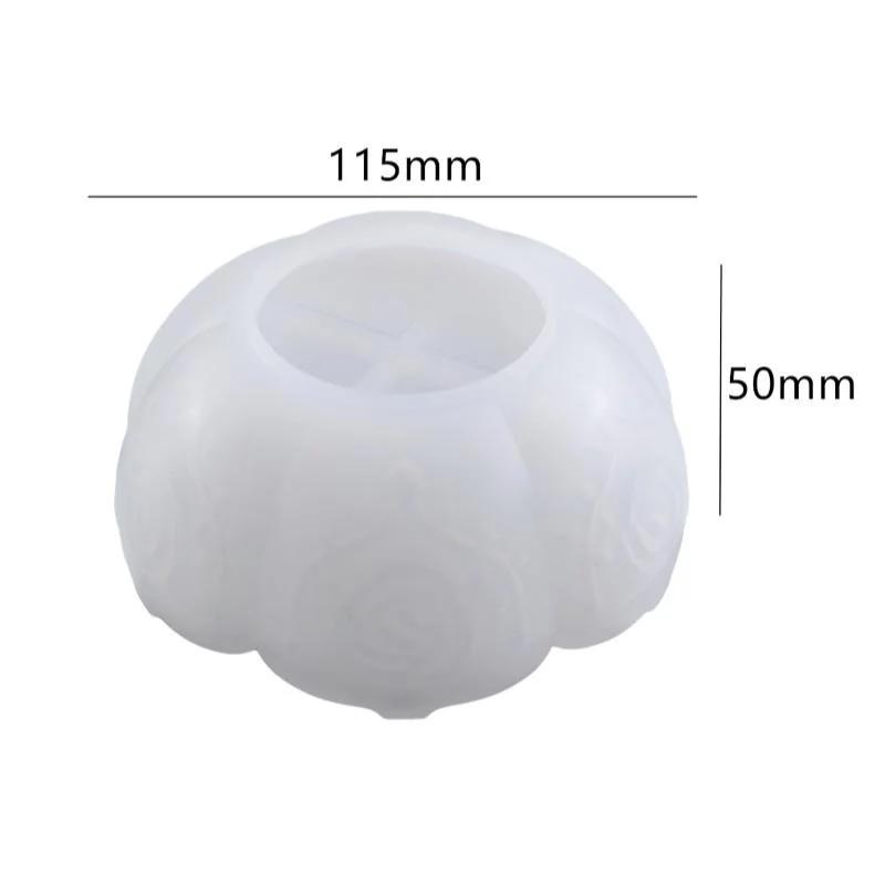 Новый DIY Crystal Drop клей эпоксидная смола роза лотос чаша для хранения зеркало силиконовая форма