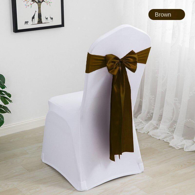 Складной стул, ленты, ленты для стульев из спандекса, атласные пояса для стула, банты для стула, эластичные пояса для стула для свадебных вечеринок, мероприятий, банкетов, отелей, домашнего кухонного стула