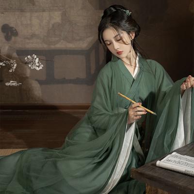 Женская одежда Hanfu, платье феи, комплект в китайском стиле династии Вэй Цзинь