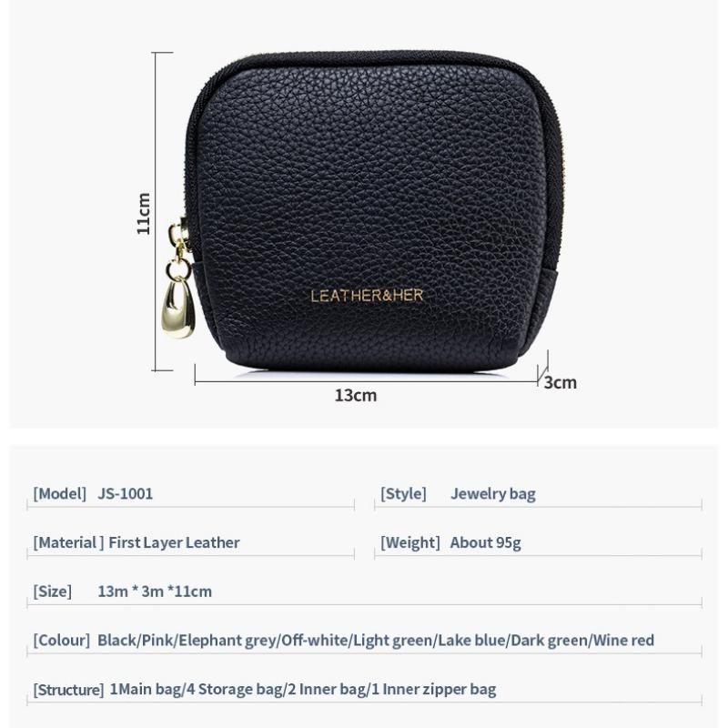 Small Jewelry Travel Case for Crystal Bracelets Rings Bangles with Smooth Zipper Jewelry Pouch for Journey Storage Coin Pouch