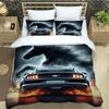 3D логотип автомобиля M-Mustang Комплекты постельного белья изысканный набор постельных принадлежностей пододеяльник комплект одеяла постельное белье роскошный подарок на день рождения