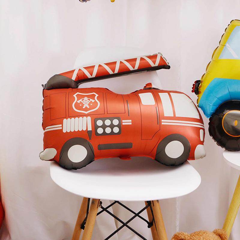 Матовый Алюминиевый Фольгированный Шарик Мультяшная Машина Самолет Подводная Лодка Шарик Реквизит для Оформления Детской Вечеринки по случаю Дня Рождения