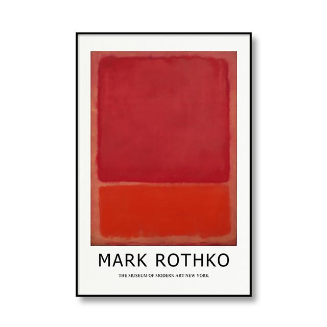 Знаменитый Марк Ротко, абстрактная картина на холсте, печать плакатов, цветной блок, современный декор, настенная художественная картина для гостиной, спальни, прохода