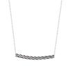 Lala Christie Women's Platinum Bar Smile Design Necklace, PT900 Platinum (lp51-0028-pt)