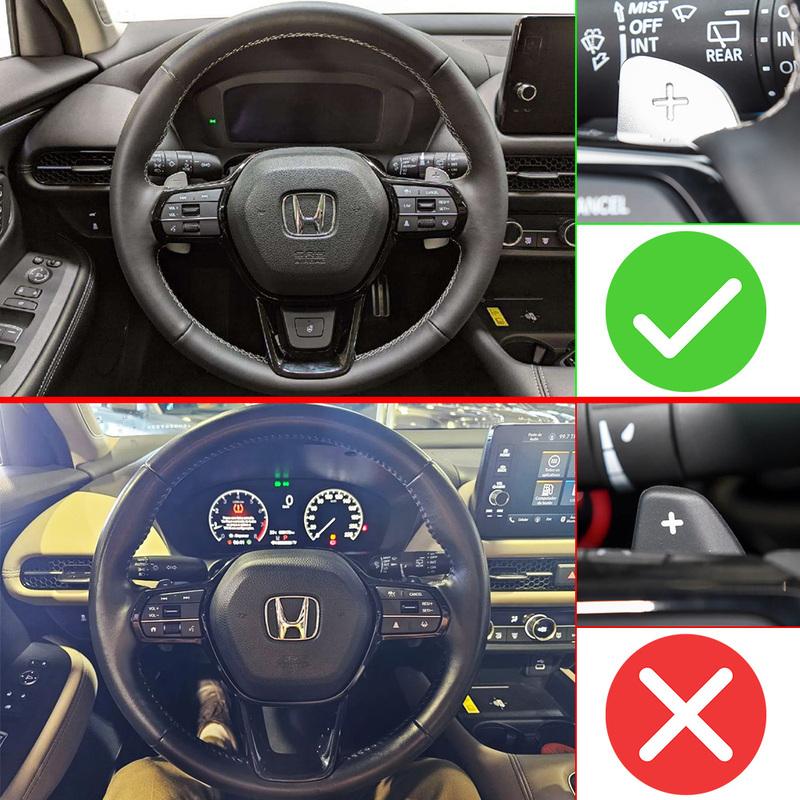 Для Honda ZRV ZR-V Гибрид e:HEV HEV Sport 2023-2026 Prelude 2026 Наклейки-удлинители подрулевых переключателей DSG для руля автомобиля