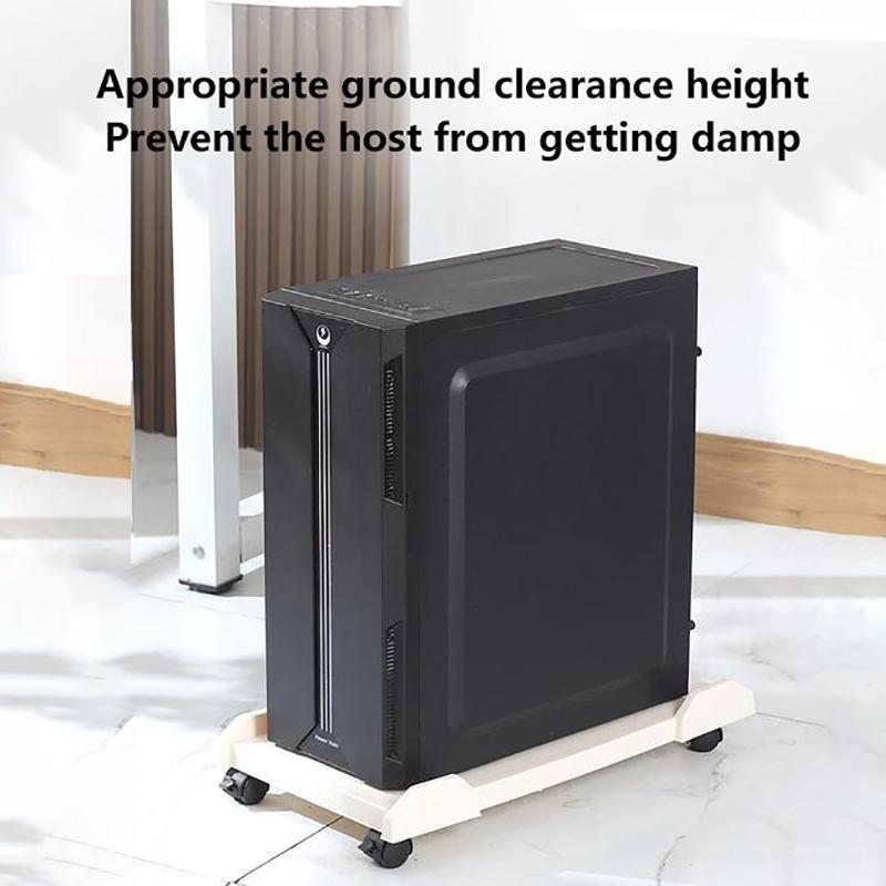 Компьютерная стойка, регулируемая мобильная подставка для процессора, игровой корпус для ПК с 4 колесиками, подходит для большинства ПК, подставка для компьютера под столом