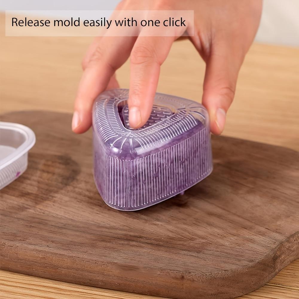 5Piece Cartoon Sushi & Onigiri Mold Set, Uncharged Rice & Vegetable Roll Maker, DIY Triangle Rice Ball Press, Bento Lunch Mould Kit