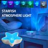 Starfish Aurora Starry Sky Projector Lamp Ocean Wave Bedside Bedroom Lamps Home Office Bar Restaurant Atmosphere Night Light