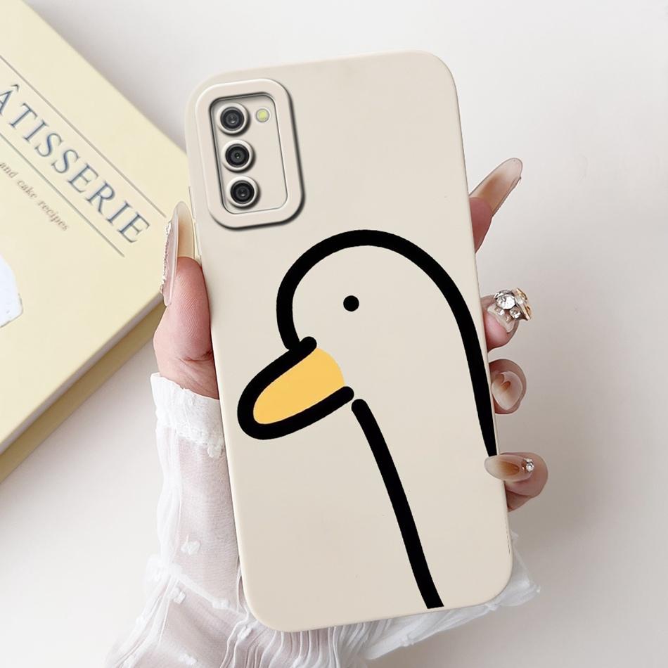 For Samsung Galaxy A03S A02S Cute Panda Rabbit Cartoon Soft Silicone Case For Samsung A02s A03s Camera Protective Phone Cases