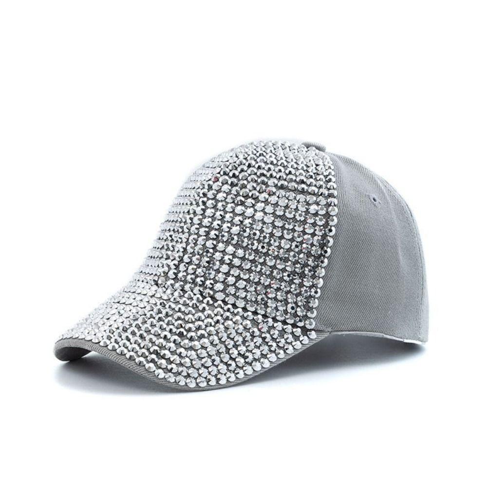 Breathable Rhinestones Baseball Caps Adjustable Sunscreen Hats Luxury Sun Hat  For Women Girls