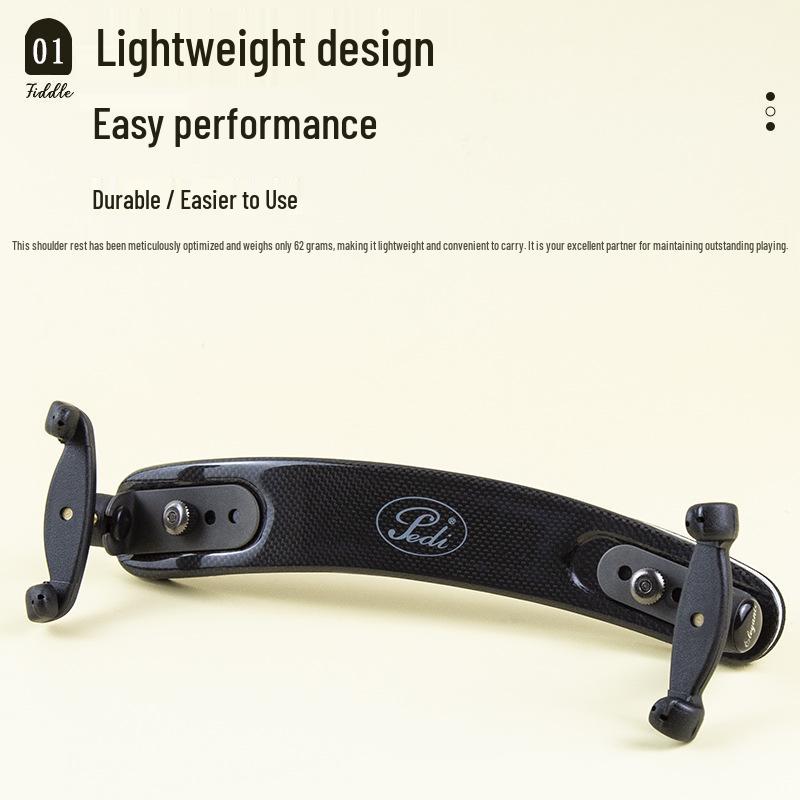 PEDI Сверхлегкая карбоновая титановая подставка для скрипки и поддержка подбородка для альта