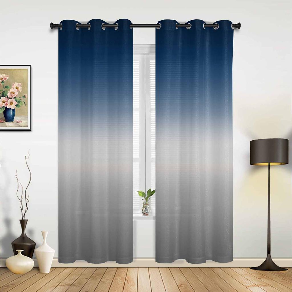 Розовые белые градиентные шторы для спальни, гостиной, шторы для кухни, детской комнаты, занавески для окна, современный домашний декор