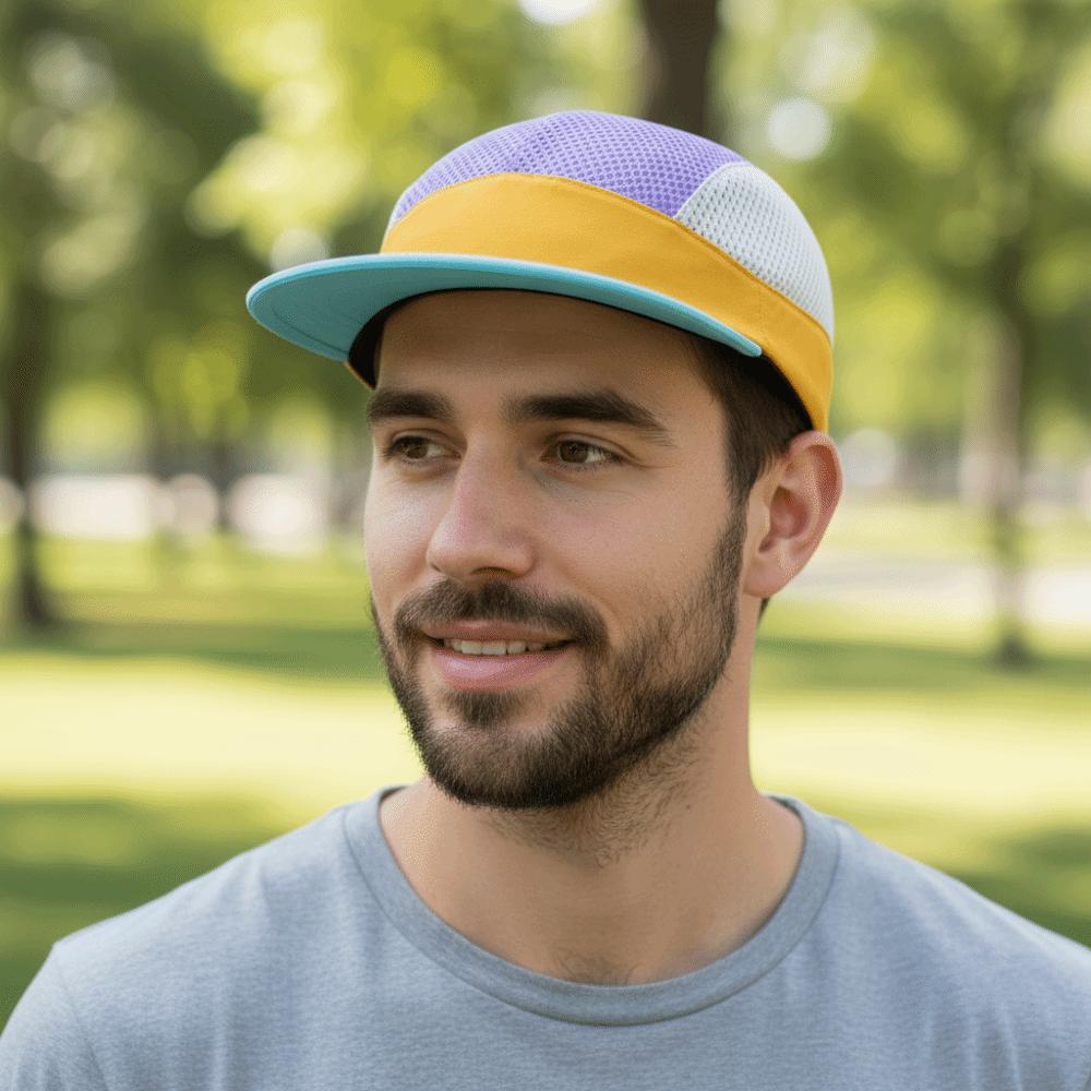Breathable Peaked Caps Quick Drying Cycling Hats Simple Sun Hat Outdoor Camping Running