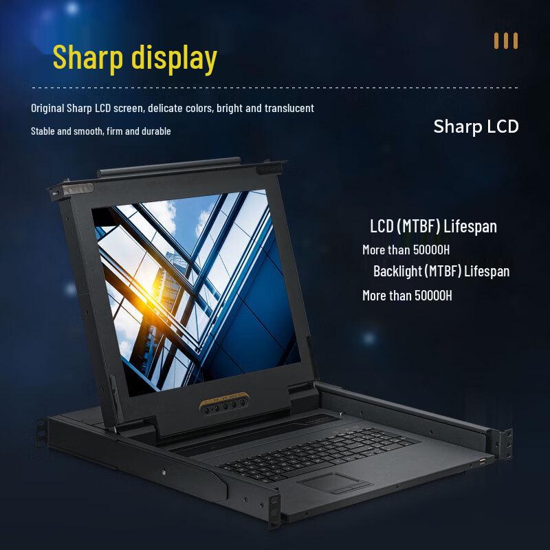 Shengwei 17-inch LCD KVM Console with Single-Port VGA