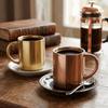 Double Layer Tea Cup Rustless Steel Beverage Vessel Easy To Wash Drinking Tumbler  Tea Drinking