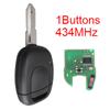 1Button Remote Car Key Case Key Shell Fob with NE72/VAC102 Blade with PCF7946 Chip Fit for Renault / Kangoo /Clio/TwingoGood Product